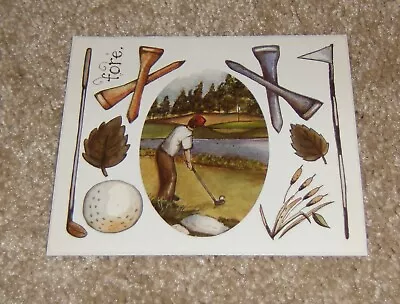 Colorbok Sticker ~ Joy Marie....Golf Fore • $1.99