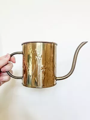 Vintage Long Stem Brass Plant Watering Can 1986 Nijhof Zevenaar Made In Holland • $20