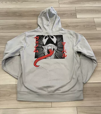 Men’s Disney Marvel Venom Hoodie Size Large Japanese Comic Spiderman • $18.95