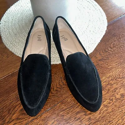 NWOT J JILL “ISABELLE” BLACK SUEDE LOAFERS - Size 7M • $39.99