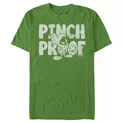 Men's Looney Tunes St. Patrick's Day Marvin The Martian Pinch Proof T-Shirt • $13.99