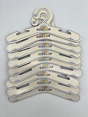 $8.99 • Buy Build A Bear White Blue Teddy Clothes Hangers (Set Of 10) Excellent Condition