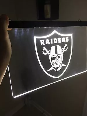 NFL LAS VEGAS RAIDERS LED Neon Sign For Game RoomOfficeBarMan Cave. NEW! • $31.99