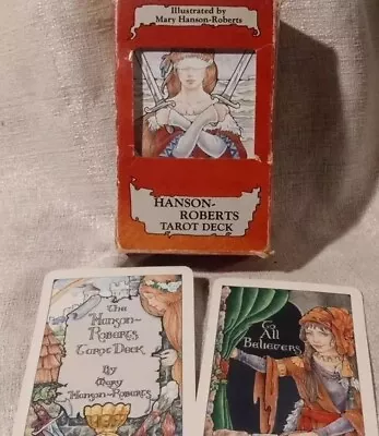 Vintage Tarot Deck: Hanson-Roberts 78-Card Illustrated Classic Tarot Deck 1984 • $25