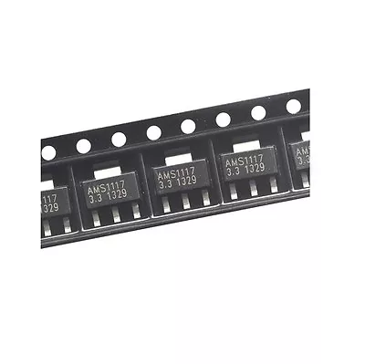 100PCS AMS1117-3.3 LM1117 1A 3.3V SOT-223 Voltage Regulator  • $4.87