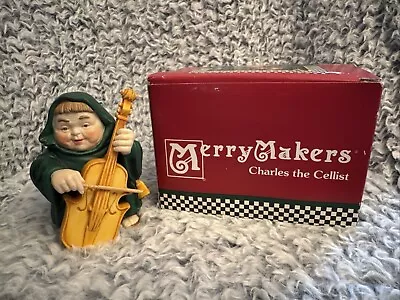 Department 56 Merry Makers Charles The Cellist Figure Retired Holiday 9355-6 • $20