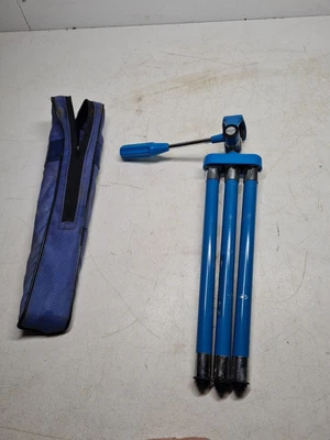 £30 • Buy Vintage Stitz T-6 Camera Tri Pod Blue Retro In Bag