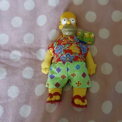 Hawaiian Homer Doll -Vintage The Simpsons - 1996 RARE Gift Rapt 20th Century Fox • £26