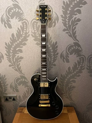 £195 • Buy Harley Benton SC-DLX Gotoh Black - Stainless Steel Frets - Rosewood Fingerboard
