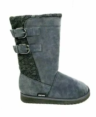 Womens MUKLUKS 235786 Gray Polyester Winter Boots Sizes 8 NWT • $38.54