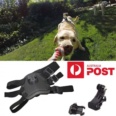 Pet Dog Harness Fetch Chest Strap Belt Mount For GoPro Hero 11 10 9 8 7 6 5 4 3+ • $20.89