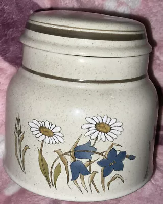 £8 • Buy Royal Doulton Lambethware Hill Top LS 1025 Daisy Design Lidded Sugar Pot