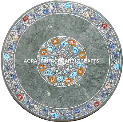 Granite Marble Coffee Table Top Marquetry Inlay Micro Mosaic Furniture Art H2431 • $1180.49