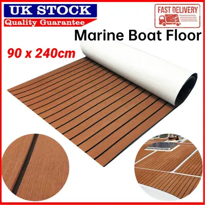 EVA Boat Flooring Carpet Marine Teak Decking Sheet 2.4*0.9M Vinyl Mat 6MM Thick • £41.89