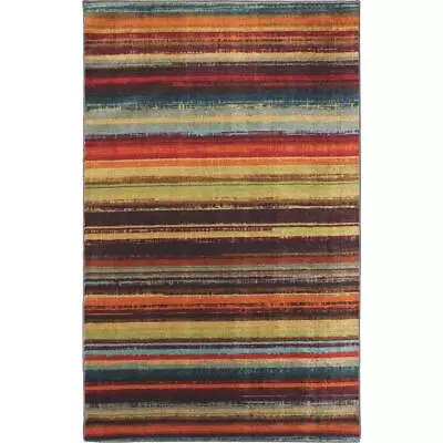 Mohawk Home New Wave Boho Stripe Runner Area Rug 2x5 Multi • $43.82