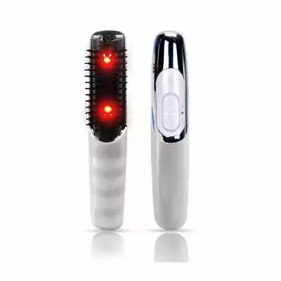 Electric LED Infrared Laser Hair Growth Head Scalp Vibrating Massager Comb Brush • £10.96