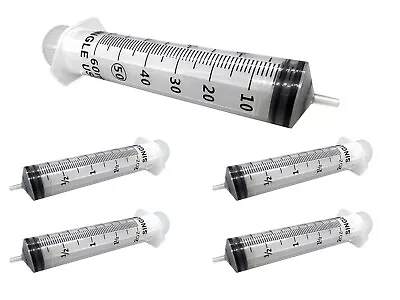 $9.99 • Buy Disposable Luer Slip Syringe Without Needle, 5 Pack Of 60 Ml,  For Oral Medicine