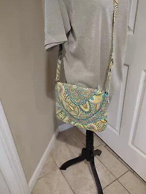 Vera Bradley Lemon Parfait Side Body Bag  24 Inch Drop Strap • $14.99