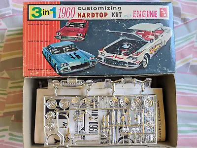 Super Rare! *original Vintage Smp Amt 1960 Chevy Corvette Hardtop Kit *complete! • $325