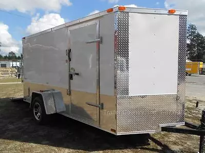 $2.25 • Buy NEW 6x12 6 X 12 V-Nosed Enclosed Cargo Motorcycle Bike ATV Trailer W/ Ramp
