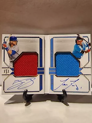 2020 Panini National Treasure Dual Auto Book Bo Bichette/Isan Diaz /99 #DSM-BI  • $110