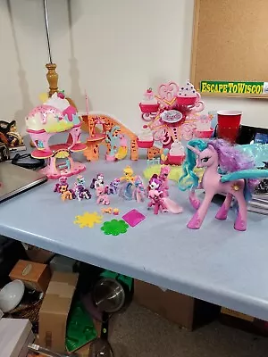 My Little Pony Ferris Wheel Roller Coaster & Ice Cream Shop Ponyville Playsets • $50