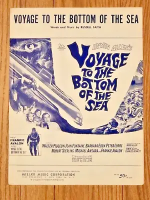 Science Fiction RUSSELL FAITH 1961 VOYAGE TO THE BOTTOM OF THE SEA Sheet Music • $16.95
