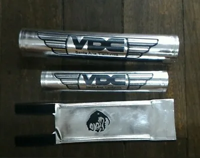 Chrome Set Black VDC Lettering Repro Padset BMX Oldschool Vintage RARE • $65