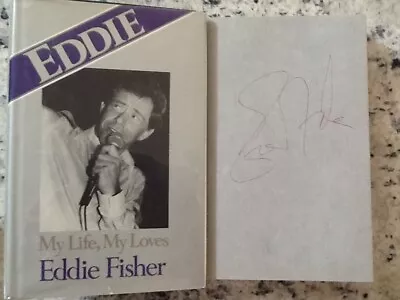 Eddie Fisher SIGNED Autobio Singer Debbie Reynolds Liz Taylor Burton Women HC/DJ • $39