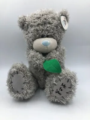 Me To You Tatty Teddy Grey Bear Holding Leaf Plant Plush Soft Stuffed Toy Animal • $13.05