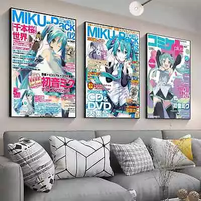 Anime Hatsune MikU Game Canvas Posters (BUY 4 GET 1 FREE - SAME SIZE) • $27.45