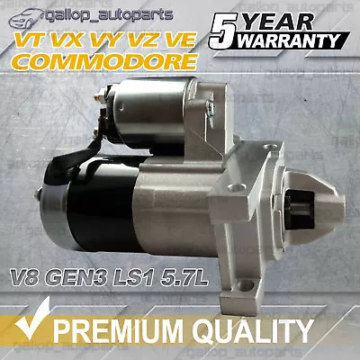 Starter Motor Fit Holden Commodore VT VX VY VZ VE V8 Gen3 LS1 5.7L Petrol 99-06 • $97