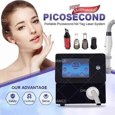 Picosecond Laser Freckle Removal Q-switched Nd-yag Tattoo Skin Pigment Machine • $1124