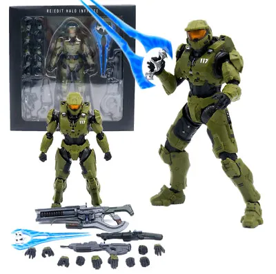 Halo 4 Master Chief Green Spartan 7'' Action Figure Collection Model PVC Toy • £19.99