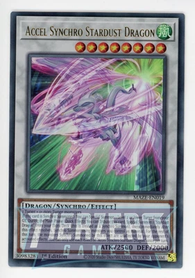 £18 • Buy Yugioh Accel Synchro Stardust Dragon MAZE-EN019 Ultra Rare 1st Edition Near Mint