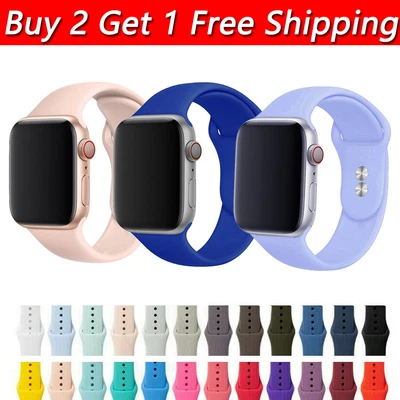 $3.07 • Buy Watch Band Strap 41/49mm Silicone For Apple IWatch 8 7 6 5 4 3 2 SE Series Sport
