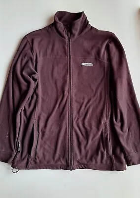 Mens Mountain Warehouse Fleece Jacket Large Brown Good Condition Hiking Walking  • £11.79