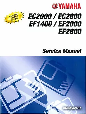 Yamaha EC 2000 EC2800 EF1400 EF2000 EF2800 Generator Service Manual • $27.50