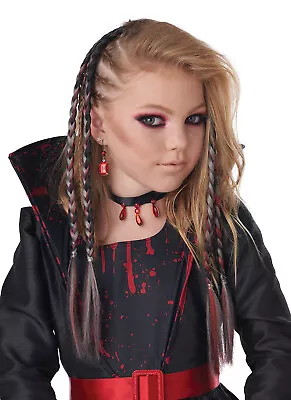 Gothic Vampire Steampunk Clip In Braids Costume Wig  • $13.88