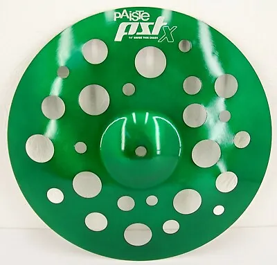 $125 • Buy Paiste PSTX 14  Swiss Thin Crash Cymbal/Color Sound Green/Model # CY0001259914