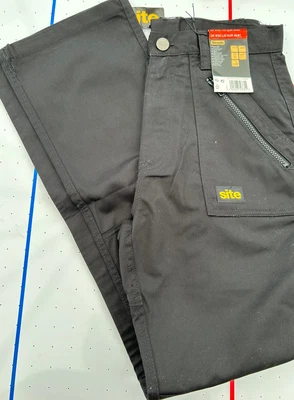 £2.99 • Buy SITE Beagle Work Trousers BNWT UK W30 L32 Eur 40/81 Black