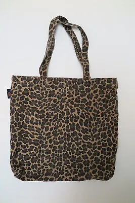J Crew Canvas Leopard Animal Print Tote Bag EUC • $14