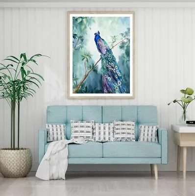 $12.90 • Buy Peacock On Tree 3D Design Print Premium Poster High Quality Choose Sizes