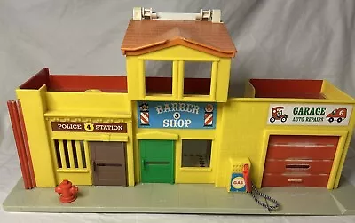 1973 Vintage Fisher Price Little People Play Family Village Main Street Town • $18.95