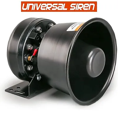 200W PA Siren Horn Speaker 8 Ohms 125-135 DB Black Waterproof Outdoor Vehicles • $41.78