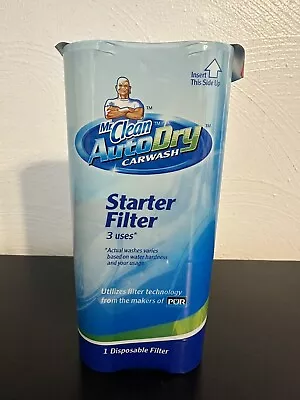 Mr. Clean AutoDry Carwash Starter 1 Filter 3 Uses New Sealed • $10.75