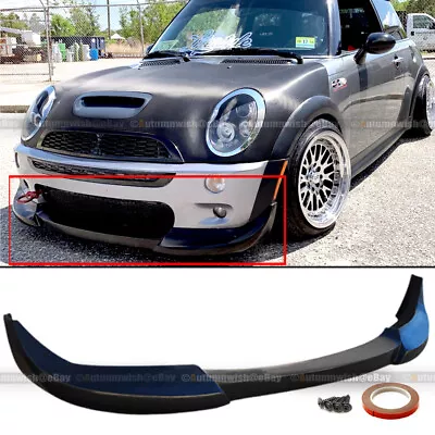 For 02-06 Mini Cooper S R50 R52 R53 Unpainted PU Front Bumper Chin Lip Body Kit • $119