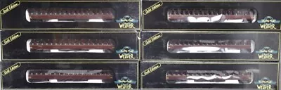 Weaver Pennsylvania Pullman Bradley 21” Passenger Coach 6 Car Set Lionel Coupler • $899.99