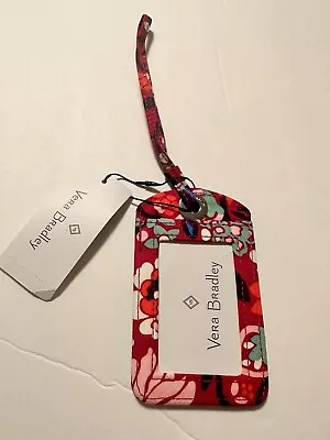 Vera Bradley Luggage ID Tag - Bloom Berry - (Red/Pink/Orange/Blue) NWT • $7.99