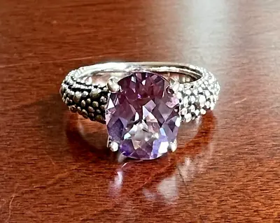 Michael Dawkins Sterling Silver Starry Night Amethyst Ring • $89.99